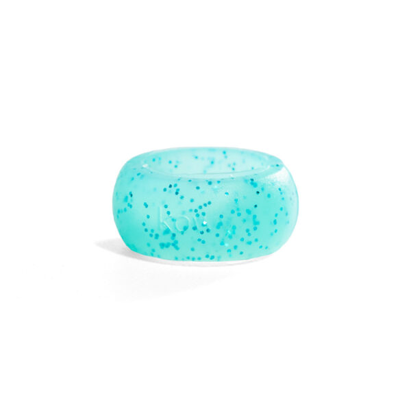 elos turquoise glitter